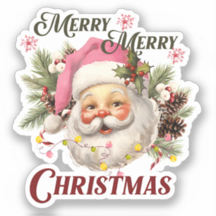 Merry Christmas - Pink Santa