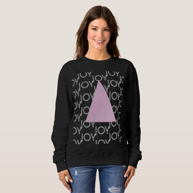 Merry Christmas Pink Tree Winter Sweatshirt (Front Full)