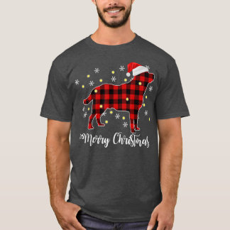 Merry Christmas Plaid Buffalo Labrador Lover  T-Shirt