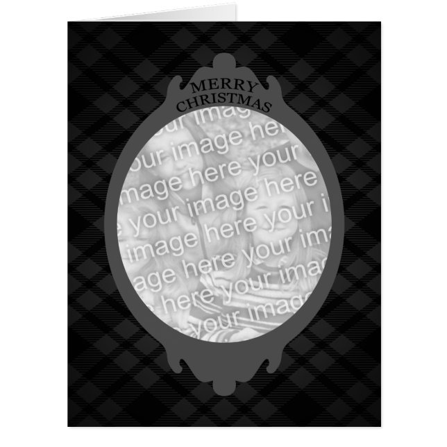 merry christmas (plaid frame) (Front)