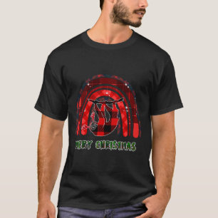 Merry Christmas Plaid Funny Sloth Christmas Pajama T-Shirt