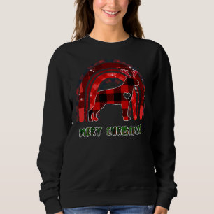 Merry Christmas Plaid   Rottweiler Dog Christmas P Sweatshirt