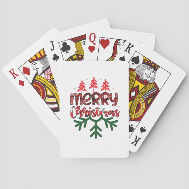 Merry Christmas Playing Cards (Back)