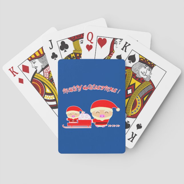 Merry christmas playing cards (Back)