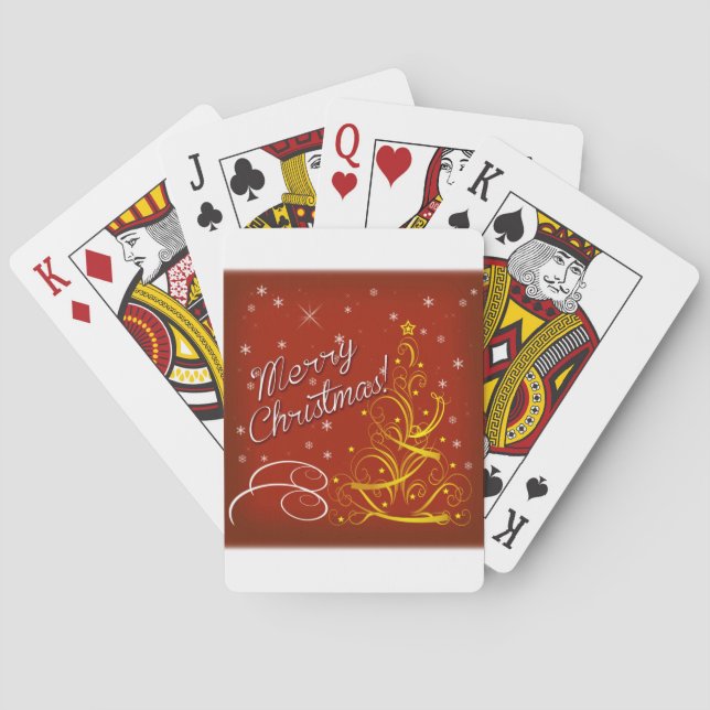 Merry Christmas Playing Cards (Back)