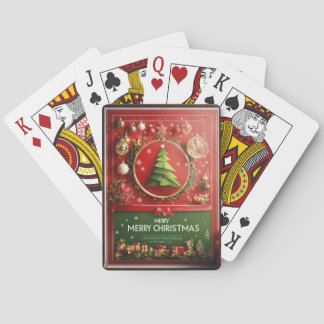merry christmas  playing cards