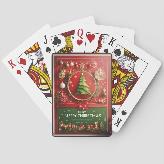 merry christmas  playing cards (Back)