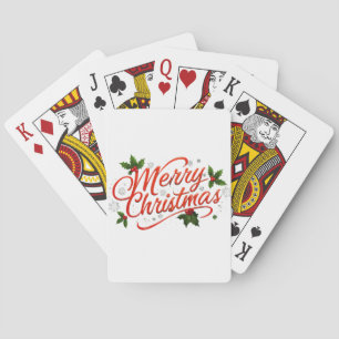 Merry Christmas Playing Cards