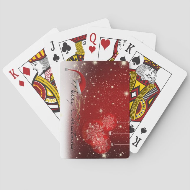 Merry Christmas Playing Cards (Back)