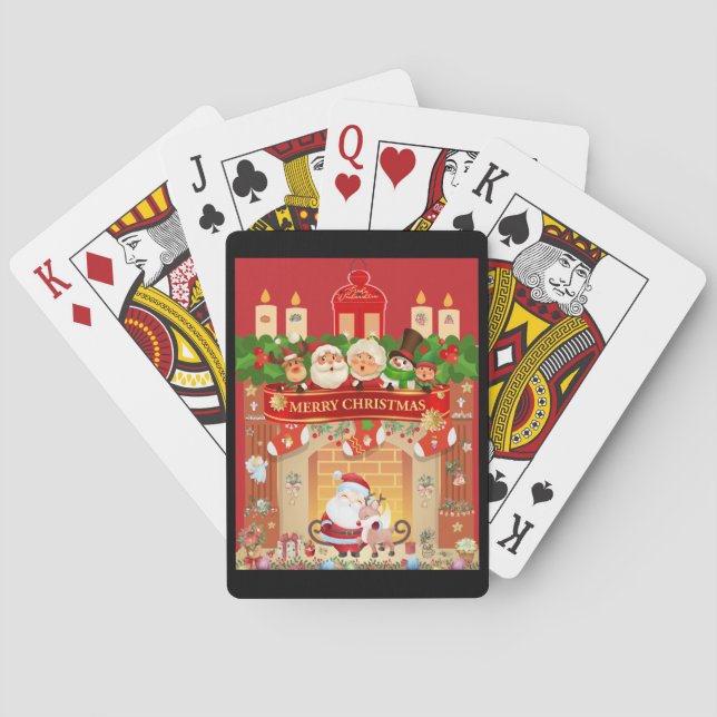 Merry Christmas Playing Cards (Back)