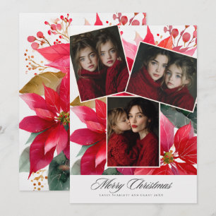 Merry Christmas Poinsettia Floral holiday 3 photo