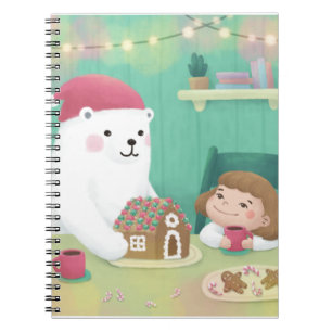 Merry Christmas: Polar Bear & Child Notebook