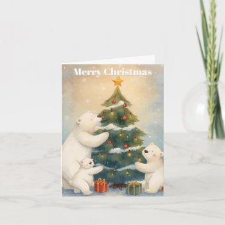 Merry Christmas Polar Bear Christmas Card