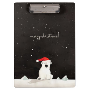 Merry Christmas Polar Bear! Clipboard