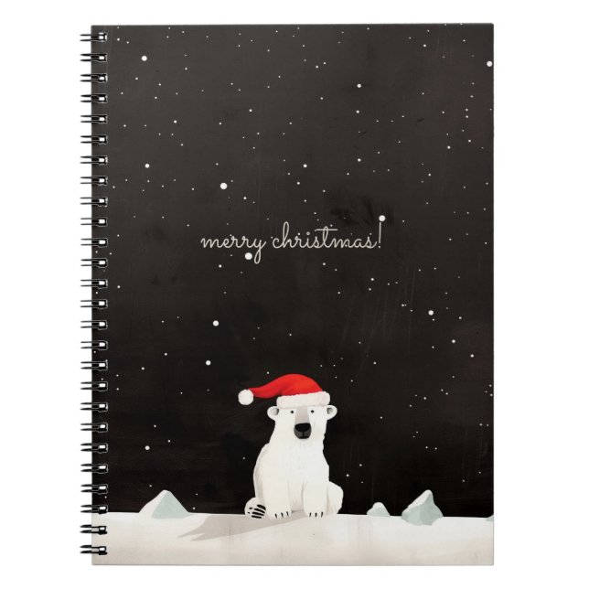 Merry Christmas Polar Bear! Notebook (Front)