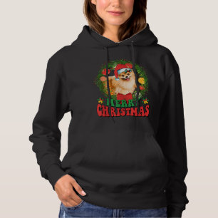 Merry Christmas Pomeranian Santa Dog Lover Ugly Sw Hoodie