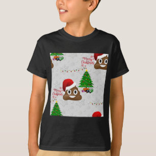 merry christmas poo emoji T-Shirt