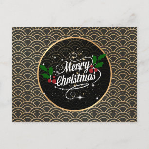 Merry Christmas, popular design Postcard