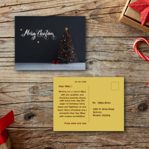 Merry Christmas Post Card Modern & Classic