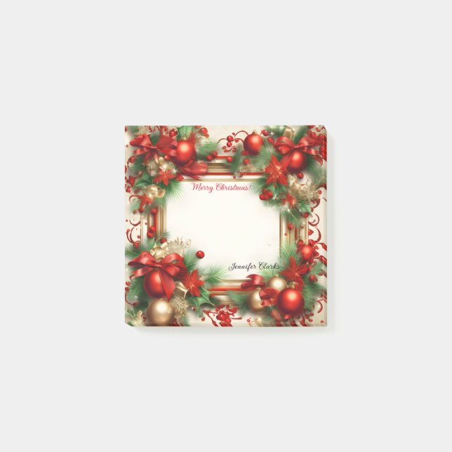 Merry Christmas Post-it Notes (Front)