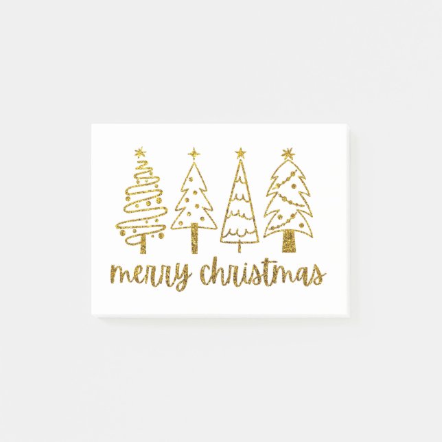 Merry Christmas Post-it Notes (Front)