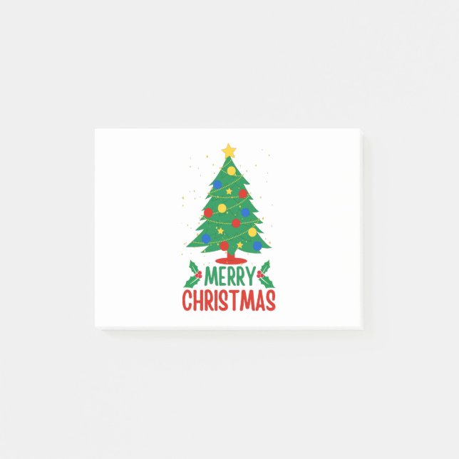 Merry Christmas Post-it Notes (Front)