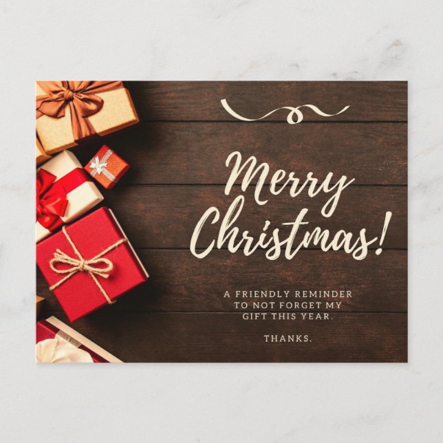 Merry Christmas Postcard (Front)