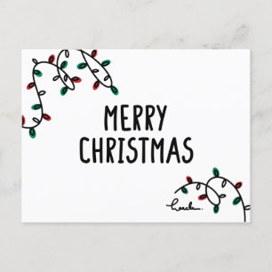merry christmas  postcard