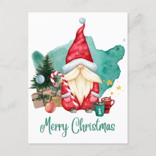 merry christmas postcard