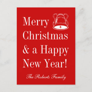 Merry Christmas postcards   personalised greetings