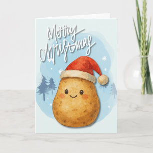 Merry Christmas Potato Card