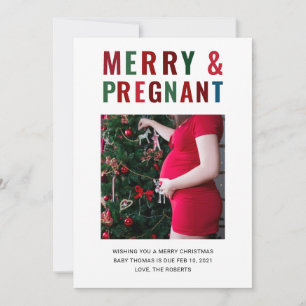 merry Christmas pregnancy/baby announcement photo