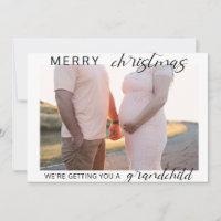 merry Christmas pregnancy/baby announcement photo