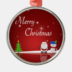 Merry Christmas - Premium Round Ornament