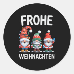 Merry Christmas Premium Tri-blend  Classic Round Sticker