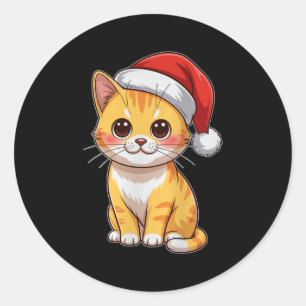 Merry Christmas Premium Tri-blend  Classic Round Sticker