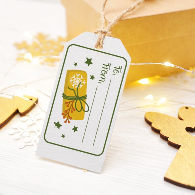Merry Christmas present - gnome gift tag (Christmas present - gnome gift tag)