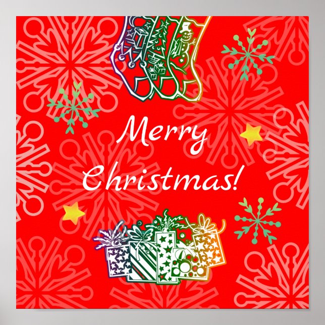 Merry Christmas Print, Value Poster Paper (Matte) (Front)