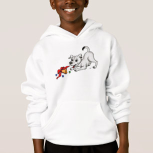 Merry Christmas! Puppy with Bell and Ball