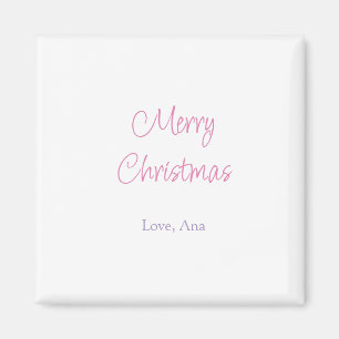 merry christmas purple pink name love holiday simp magnet