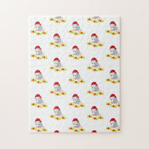 Merry Christmas Puzzle Christmas Opossum