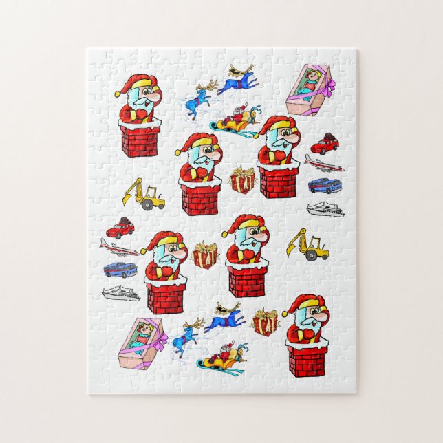 Merry Christmas Puzzle Christmas Santa's Toys (Vertical)