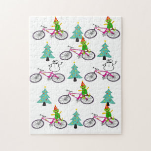 Merry Christmas Puzzle Christmas Snowman Elf