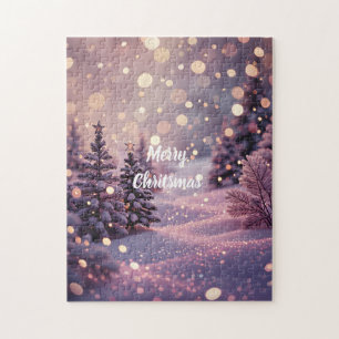 Merry Christmas Puzzle -Customizable Text