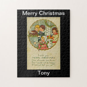 Merry Christmas Puzzle Design