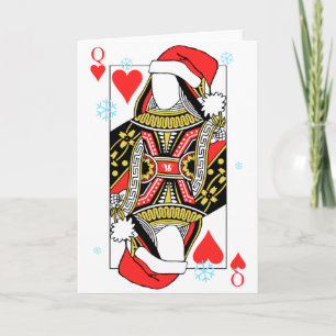 Merry Christmas Queen of Hearts - Add Your Images Holiday Card