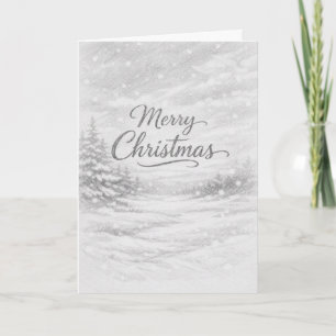 Merry Christmas • Quiet Line Sketch Card