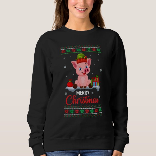 Merry Christmas  Quote Santa Family Love Sweatshirt (Front)