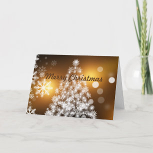 Merry Christmas Quote With White Text Holiday Card