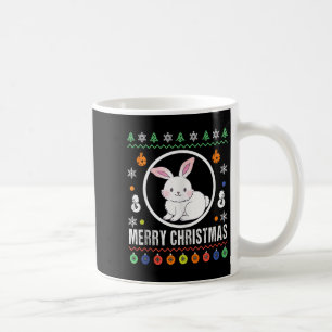 Merry Christmas Rabbit Ugly Sweater Xmas Knit Tank Coffee Mug